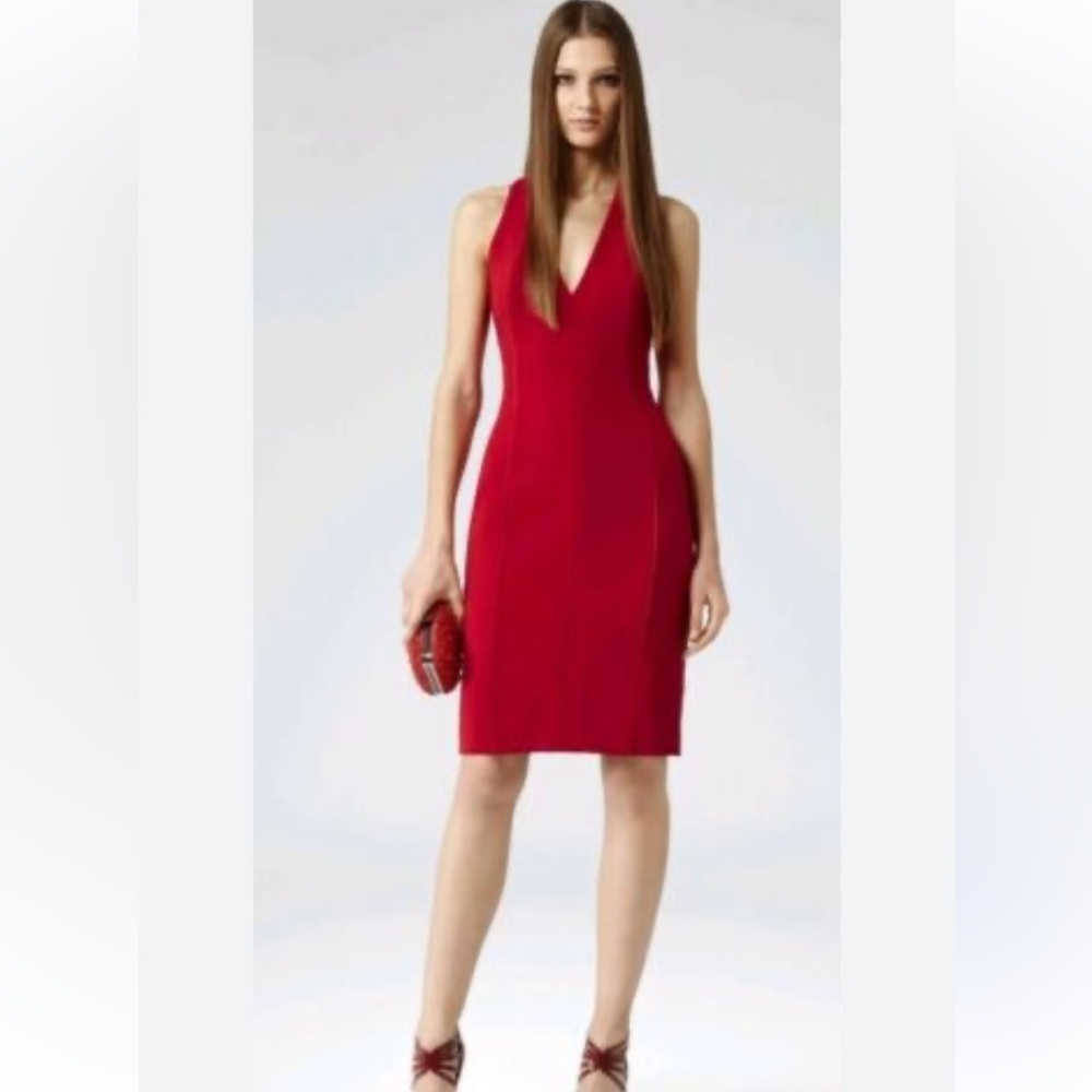 REISS NAEVE DRESS red size 10 bodycon sexy formal Valentine’s Day cocktail dress